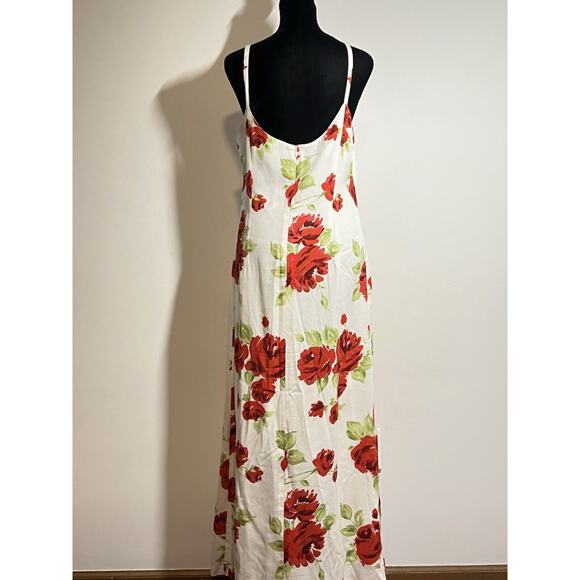 VINTAGE Laura Ashley NWT Poppy Alba Rose Waffle Sleeveless Dress Sundress 10 - Picture 2 of 10